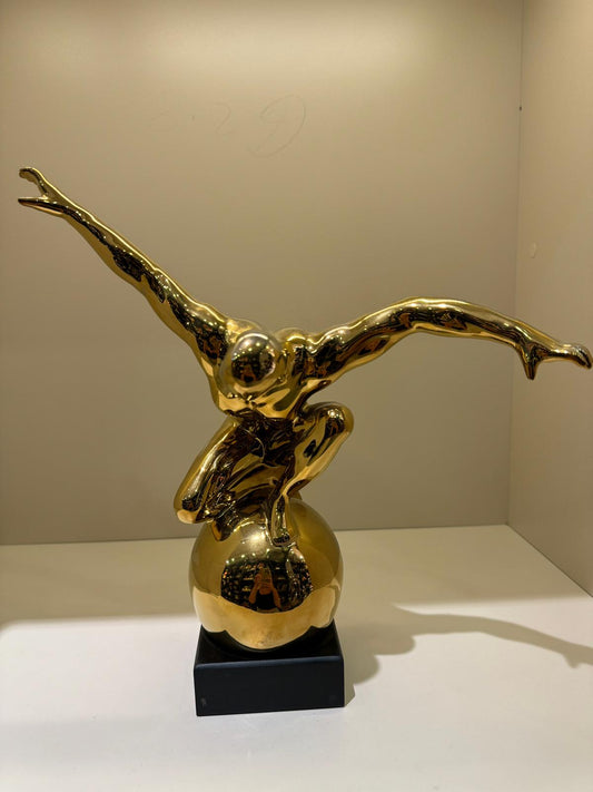 Seramik Gold Sportmen Dekor