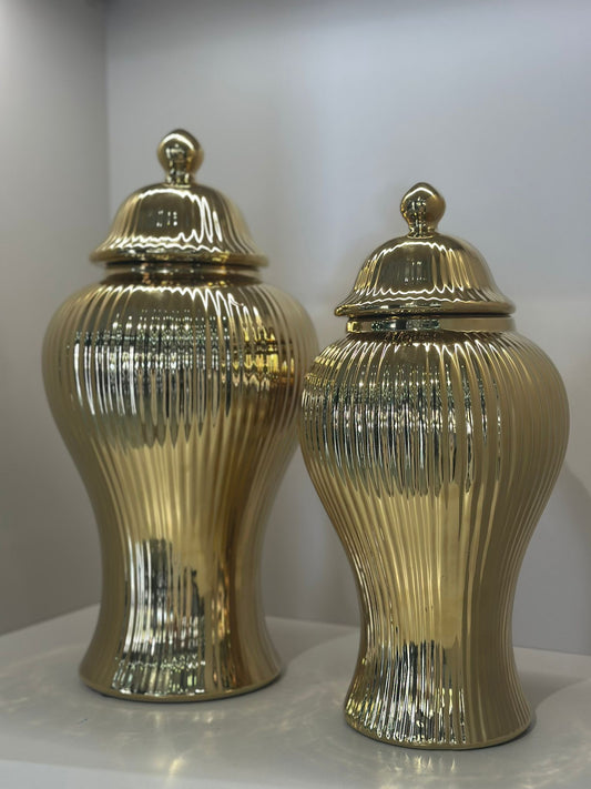 İthal Gold Parlak İkili Küp Set
