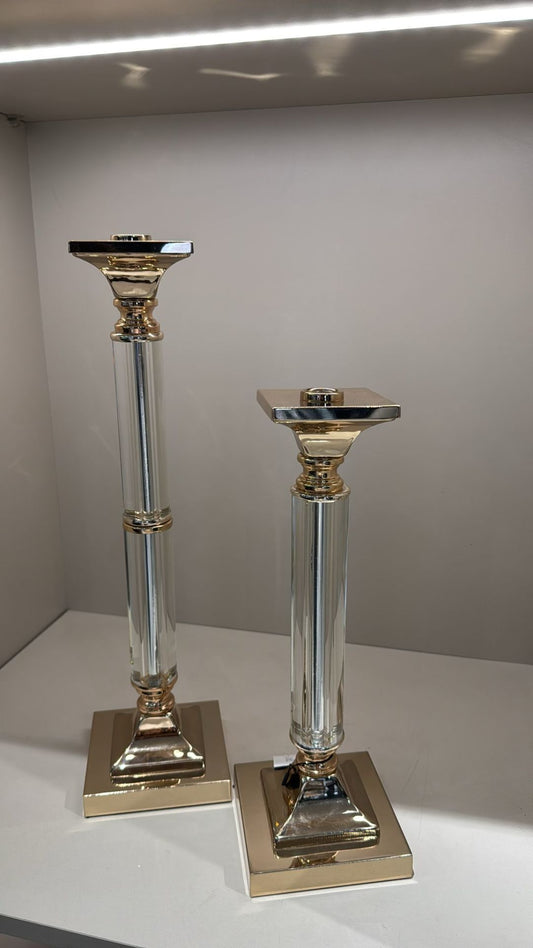 İthal Gold Rose Şamdan Şeffaf Detaylı Promosyon